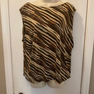 Perceptions Woman 24W sleeveless jersey knit pullover top 24-157-03